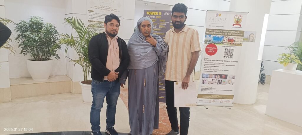 Mrs. Rahama Eltayeb Ahmed from North Sudan who underwent Endovascular WEB Intrasaccular Device insertion successfully
